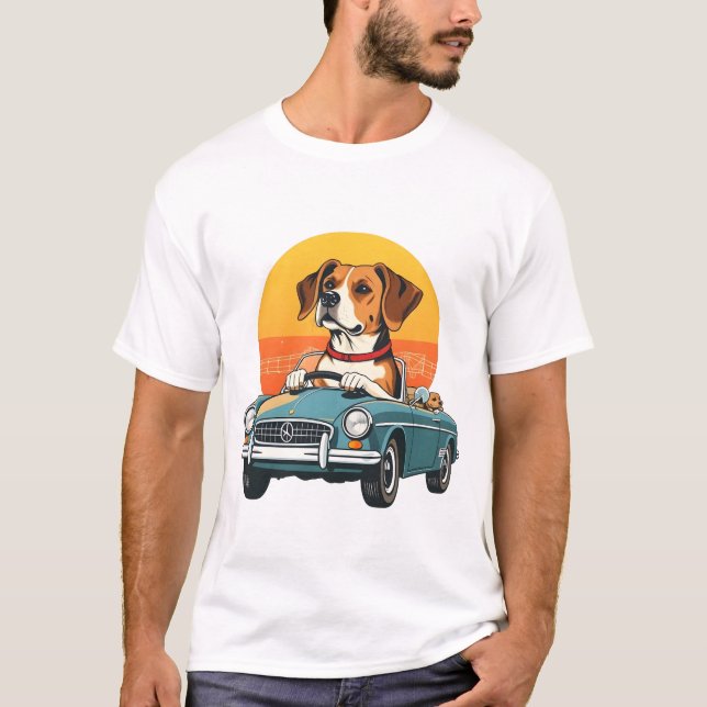 Beagle's Vintage Road Trip T-Shirt (Front)