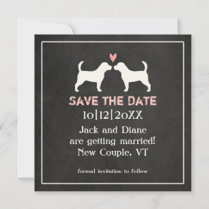 Beagles Wedding Save the Date