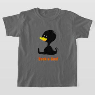 Beak-a-Boo! Cute Cartoon Duck with Funny Pun T-Shirt