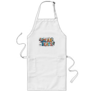 Beak Beats – Fun Bird Music Graphic T-Shirt Long Apron