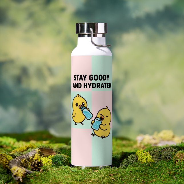 Beak & Bonk STAY GOODY & HYDRATED LIMITED EDITION Water Bottle (Outdoor (Rotated))