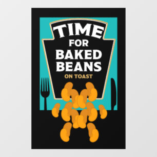 Beaked Beans On Toast Window Cling