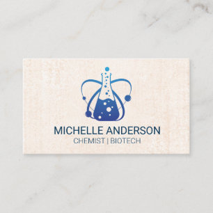 Beaker Chemistry Bio Tech Business Card