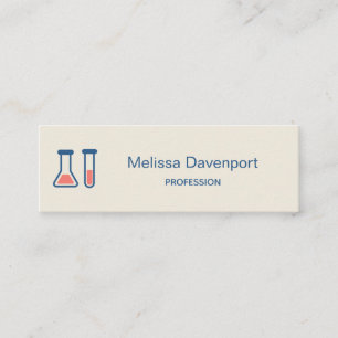 Beaker & Test Tube Science Themed Mini Business Card