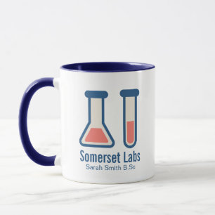 Beaker & Test Tube Science Themed Mug
