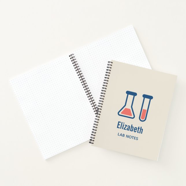 Beaker & Test Tube Science Themed Notebook (Inside)