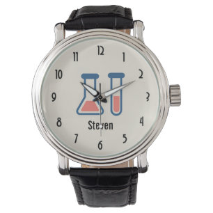 Beaker & Test Tube Science Themed Watch