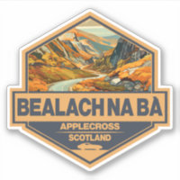 Bealach na Bà Scotland Travel Art Badge