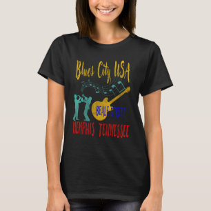 Beale Street Grooves Memphis Music Blues Rock Enth T-Shirt