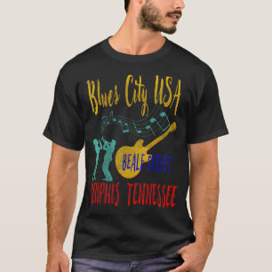 Beale Street Grooves Memphis Music Blues Rock Enth T-Shirt