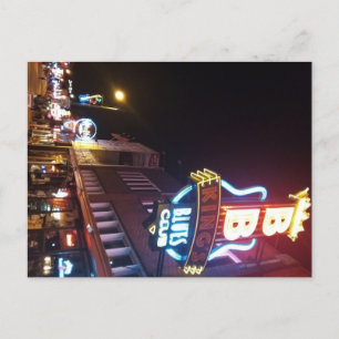 Beale Street (Memphis, Tennessee) Holiday Postcard