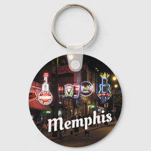 Beale Street, Memphis, Tennessee Key Ring