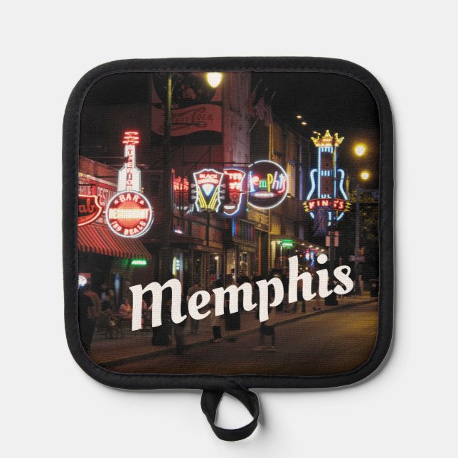 Beale Street, Memphis, Tennessee Pot Holder (Front)