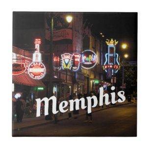 Beale Street, Memphis, Tennessee Tile