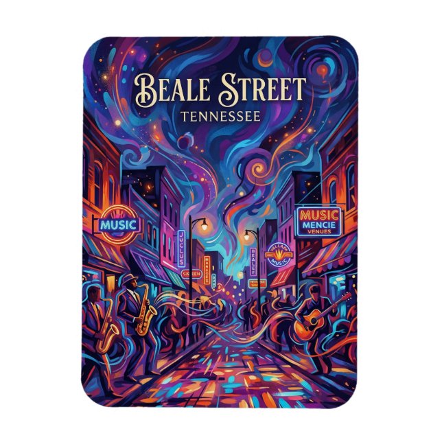 Beale Street Tennessee Magnet (Vertical)