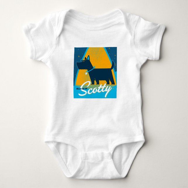 Beam Me Up Scotty Baby Bodysuit (Front)