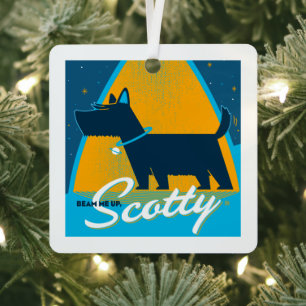 Beam Me Up Scotty Metal Tree Decoration