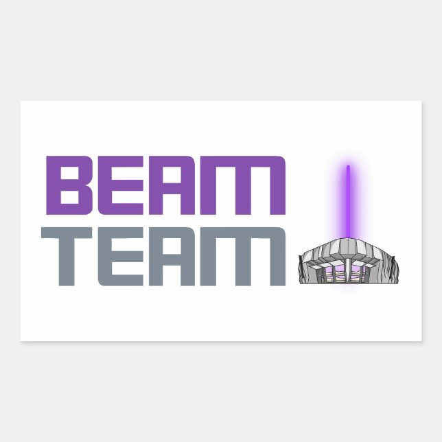 Beam Team - Sacramento Basketball Rectangular Sticker (Front)