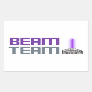 Beam Team - Sacramento Basketball Rectangular Sticker