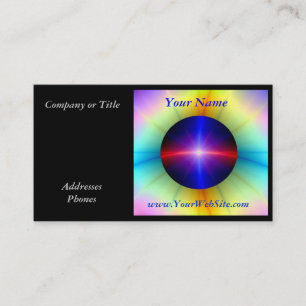 Beaming Crystal Power Business Card