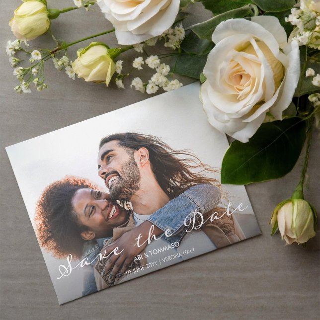 Beaming Delight Photo Wedding Save the Date Invitation (Creator Uploaded)
