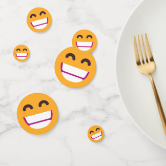 Beaming Face Smiling Eyes Cute Custom Colours Emoj Confetti