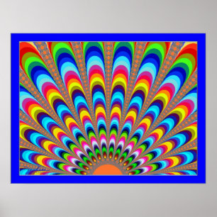 Beaming Sunset Illusion Poster