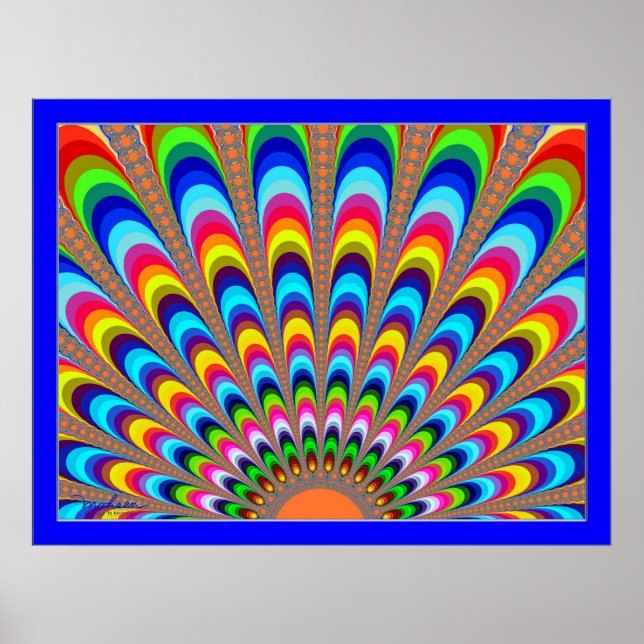 Beaming Sunset Illusion Poster (Front)