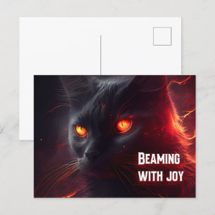 Beaming with joy postcard