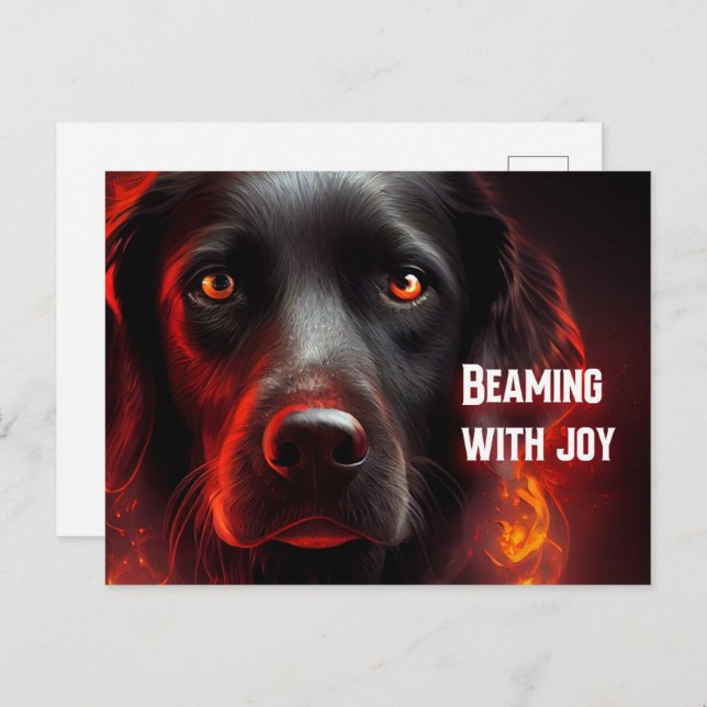 Beaming with joy postcard (Front/Back)