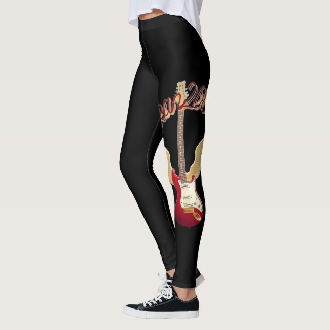 Bean2002 Logo Black Leggings (Left)