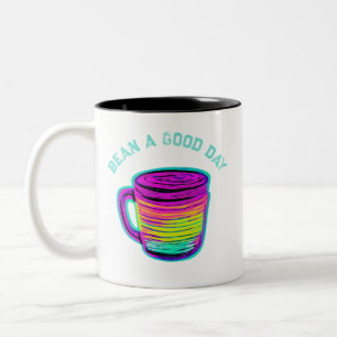 Bean a Good Day for Coffee Lovers Two-Tone Coffee Mug