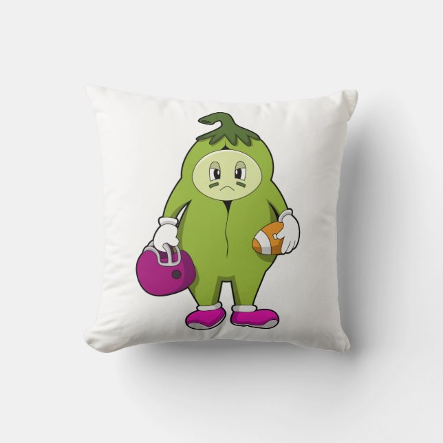 Bean at Football Sports Cushion (Front)