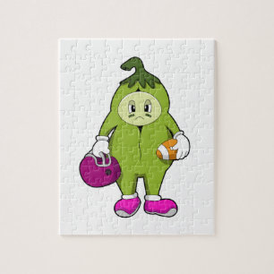 Bean at Football Sports Jigsaw Puzzle