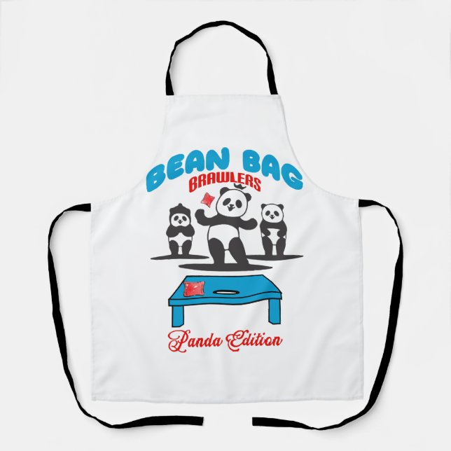 Bean Bag Brawlers - Panda Apron (Front)
