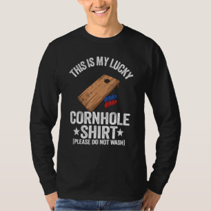 Bean Bag Toss Corn Hole Jokes This Is My Lucky Cor T-Shirt