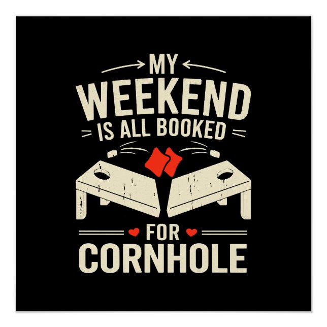  Bean Bag Toss Game Player Long Sleeve  Poster (Front)