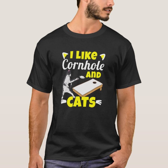 Bean Bags Cornhole Cat Women T-Shirt (Front)
