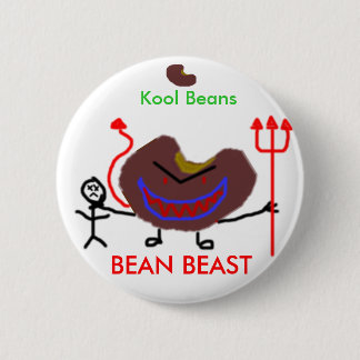 bean, bean, Kool Beans, BEAN BEAST 6 Cm Round Badge