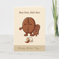 Bean calm cute coffee bean family Father’s Day