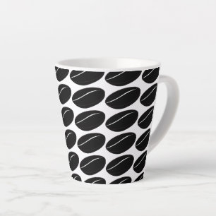 Bean Coffee Black – Bold Minimalist Coffee Design Latte Mug