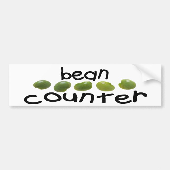 BEAN COUNTER bumper sticker (Front)
