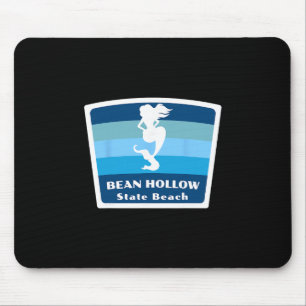Bean Hollow State Beach California Mermaid Vacatio Mouse Mat