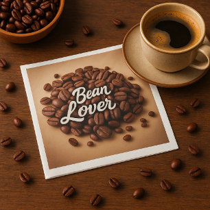 Bean Lover Coffee Beans Aesthetic Napkin