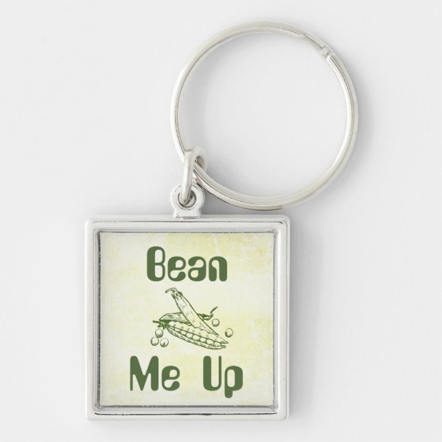 Bean Me Up Keychain (Front)