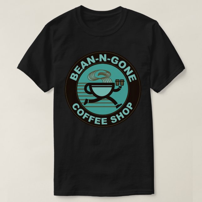Bean N Gone Coffee Shop T-Shirt (Design Front)