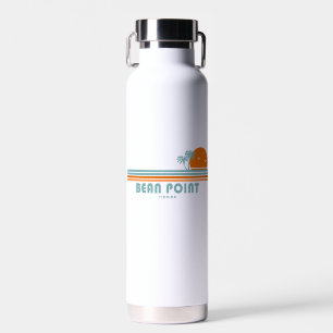 Bean Point Beach Florida Sun Palm Trees Water Bottle
