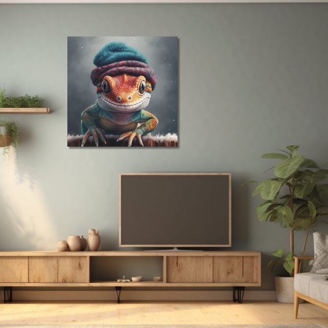 Beanie Bunch Gecko Winter Hat Poster (Creator Uploaded)