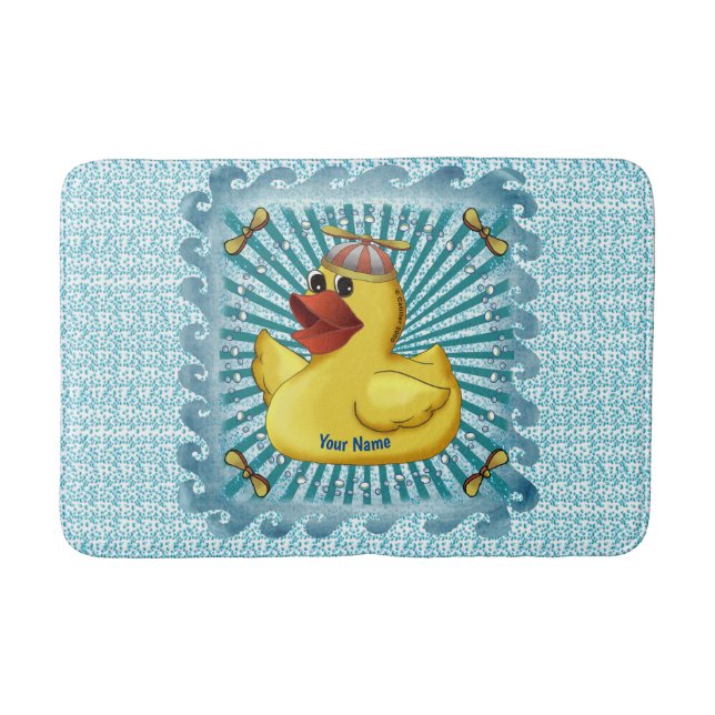 Beanie Hat Rubber Duck bath mat (Front)