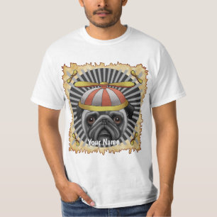 Beanie Pug  tshirt